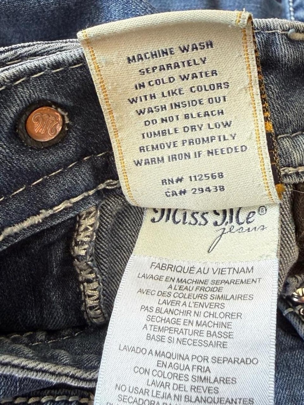 Miss Me low rise embellished bootcut jeans - Picture 8 of 8